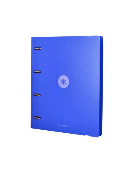 Carpeta 4 anillas de 35 mm mixtas antartik a4 foam color azul