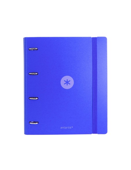 Carpeta 4 anillas de 35 mm mixtas antartik a4 foam color azul