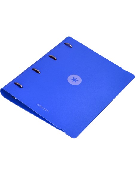 Carpeta 4 anillas de 35 mm mixtas antartik a4 foam color azul