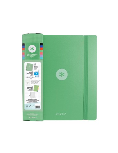 Carpeta con recambio antartik a4 cuadro 5mm...