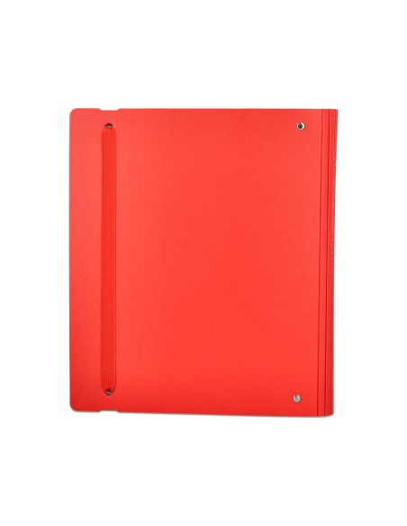 Carpeta con recambio antartik a4 cuadro 5mm foam 4 anillas 35mm mixtas color rojo