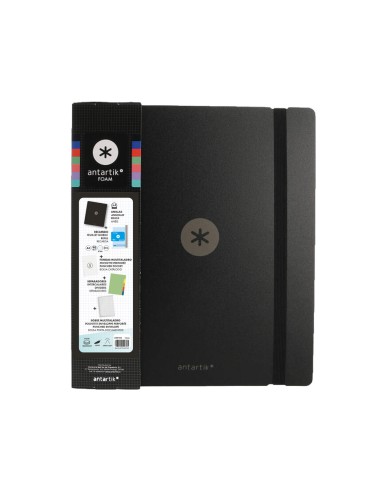 Carpeta con recambio antartik a4 cuadro 5mm...