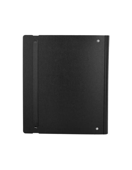 Carpeta con recambio antartik a4 cuadro 5mm foam 4 anillas 35mm mixtas color negro