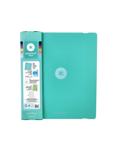 Carpeta con recambio antartik a4 cuadro 5mm...
