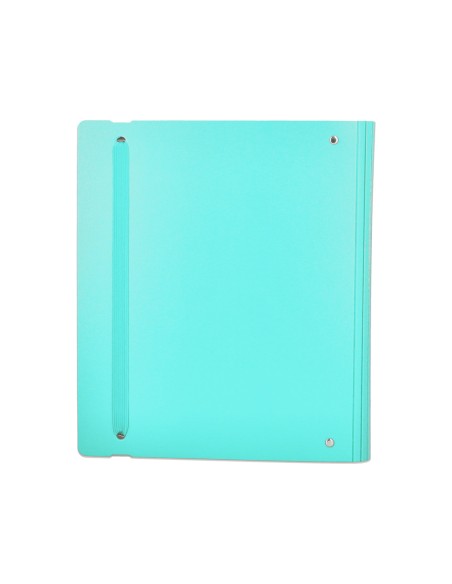 Carpeta con recambio antartik a4 cuadro 5mm foam 4 anillas 35mm mixtas color menta