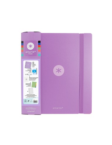 Carpeta con recambio antartik a4 cuadro 5mm...