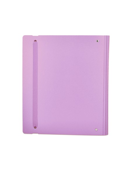 Carpeta con recambio antartik a4 cuadro 5mm foam 4 anillas 35mm mixtas color lavanda