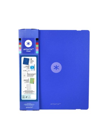 Carpeta con recambio antartik a4 cuadro 5mm...