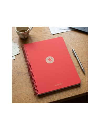 Cuaderno espiral antartik a4 tapa foam 80h 90gr...
