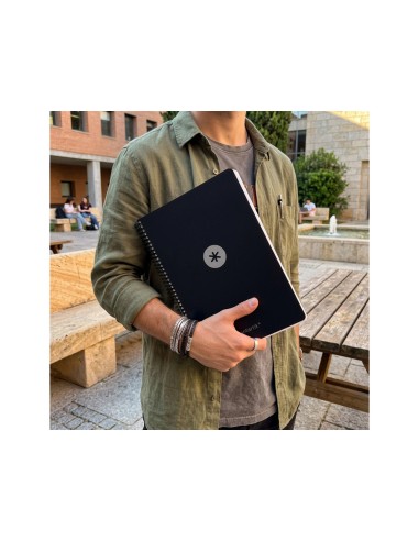 Cuaderno espiral antartik a4 tapa foam 80h 90gr...