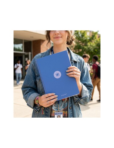 Cuaderno espiral antartik a4 tapa foam 80h 90gr...