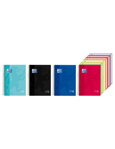 Cuaderno espiral oxford europeanbook 5 tapa...