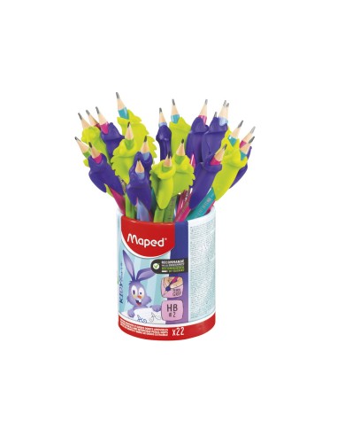 Lapiz de grafito maped hb goma con adaptador...