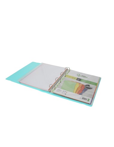Carpeta con recambio antartik a4 cuadro 5mm...