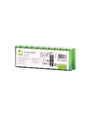 Pila q-connect alcalina aa paquete con 20 unidades
