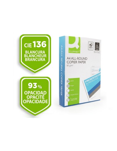 Papel fotocopiadora q-connect economy din a4 80...
