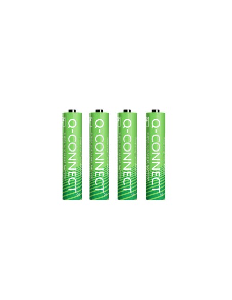Pila q-connect alcalina aaa blister con 4 unidades