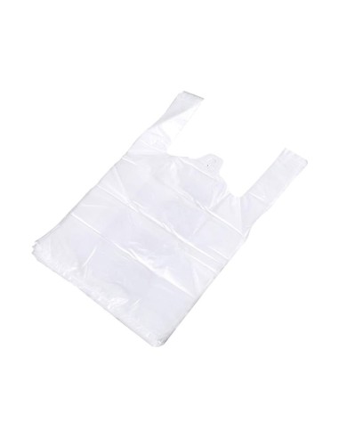 Bolsa camiseta reciclada 70% blanca 50 mc 42x53...