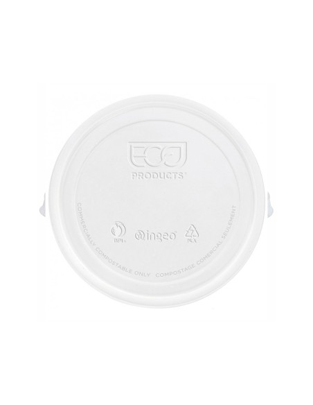 Tapa de plastico biodegradable para vaso de 195/220 cc paquete de 100 unidades