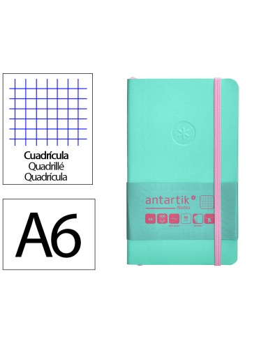 Cuaderno con gomilla antartik notes tapa blanda...