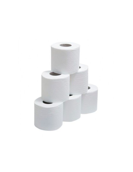 Papel secamanos dahi 2 capas celulosa lisa 210 mm x 150 m paquete de 6 rollos