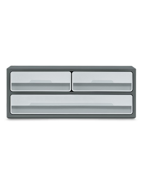 Fichero cajones de sobremesa cep moov up reciclado 80% 3 cajones color gris 275x369x146 mm