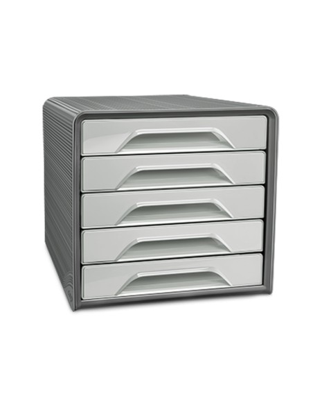 Fichero cajones de sobremesa cep smoove 5 cajones color gris 288x360x270 mm