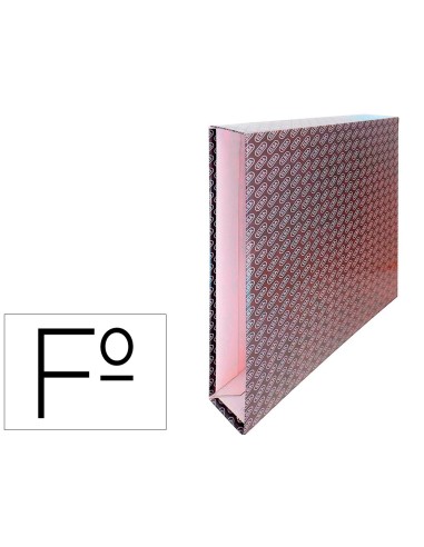 Caja archivador de palanca carton forrado elba...