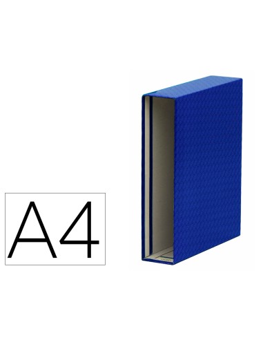 Caja archivador de palanca carton forrado elba...