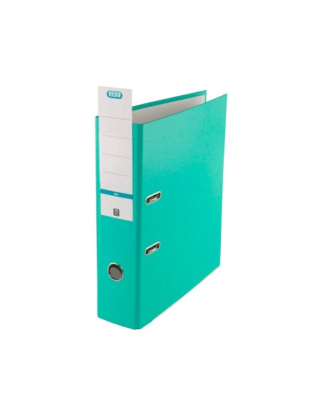 Archivador de palanca elba top carton compacto polipropileno con rado din a4 lomo de 80 mm ice mint