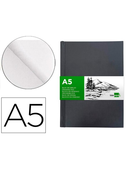Bloc dibujo liderpapel esbozos encuadernado din a5 210x148 mm 100 hojas 100 g