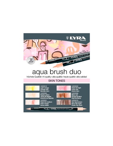 Rotulador lyra aqua brush acuarelable doble...