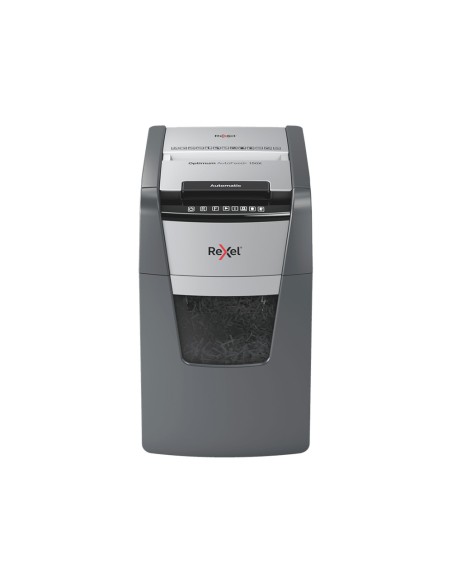 Destructora de documentos rexel optimum autofedd+ 150x eu capacidad de corte 150 hojas destruye grapas y clips