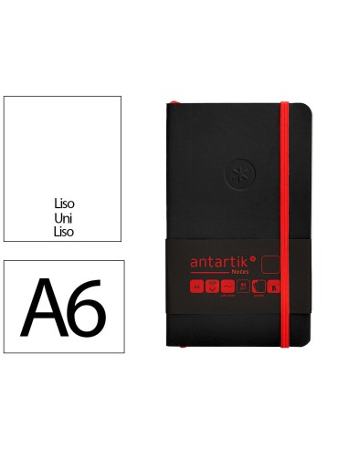 Cuaderno con gomilla antartik notes tapa blanda...