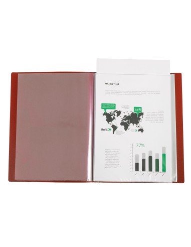 Carpeta liderpapel 10 fundas canguro pp din a4...