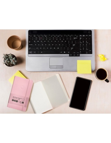 Cuaderno con gomilla antartik notes tapa blanda...