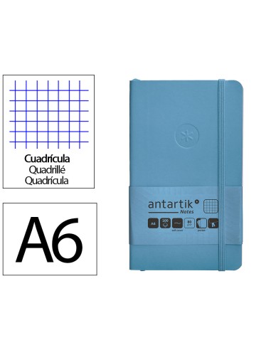 Cuaderno con gomilla antartik notes tapa blanda...