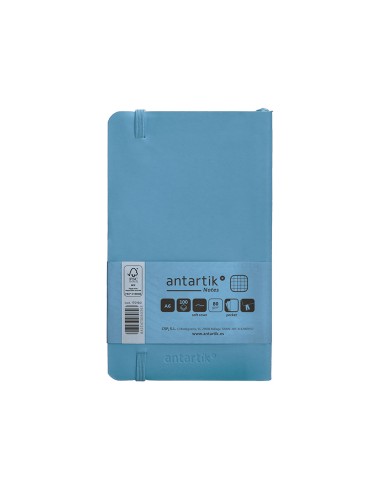 Cuaderno con gomilla antartik notes tapa blanda...