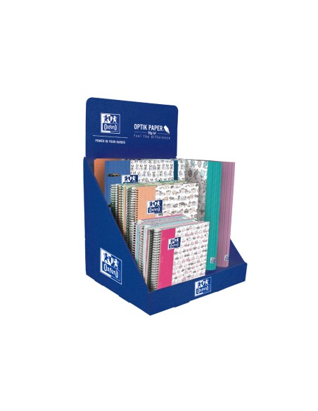 Expositor cuadernos espiral oxford funny trend 5 europeanbook4 + 5 europeanbook5 + 6