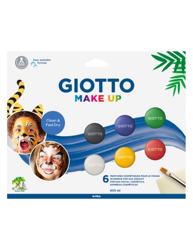 Set giotto make up pintura facial 6 botes 5 ml...