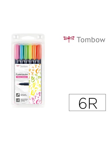 Rotulador tombow fudenosuke tinta base de agua...