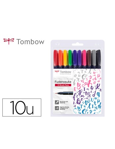 Rotulador tombow fudenosuke tinta base de agua...