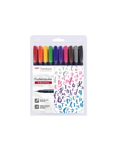 Rotulador tombow fudenosuke tinta base de agua...