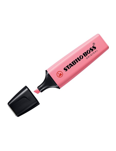Rotulador stabilo boss fluorescente 70 pastel rosa cerezo en flor