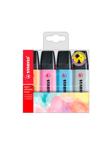 Rotulador stabilo boss fluorescente 70 pastel...