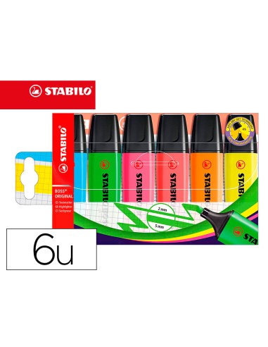Rotulador stabilo boss fluorescente 70 estuche...