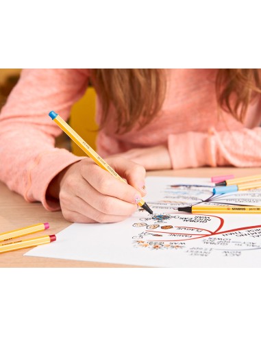 Rotulador stabilo punta de fibra point 88 color...