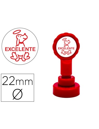 Sello artline emoticono excelente color rojo 22...