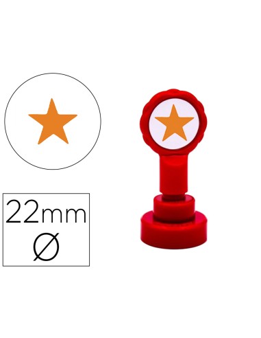 Sello artline emoticono estrella color oro 22...