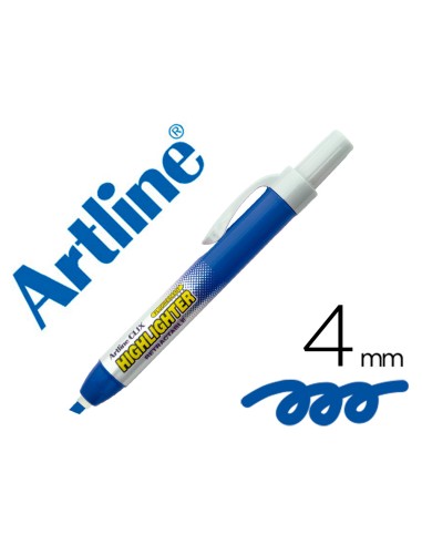 Rotulador artline clix fluorescente ek-63 azul...